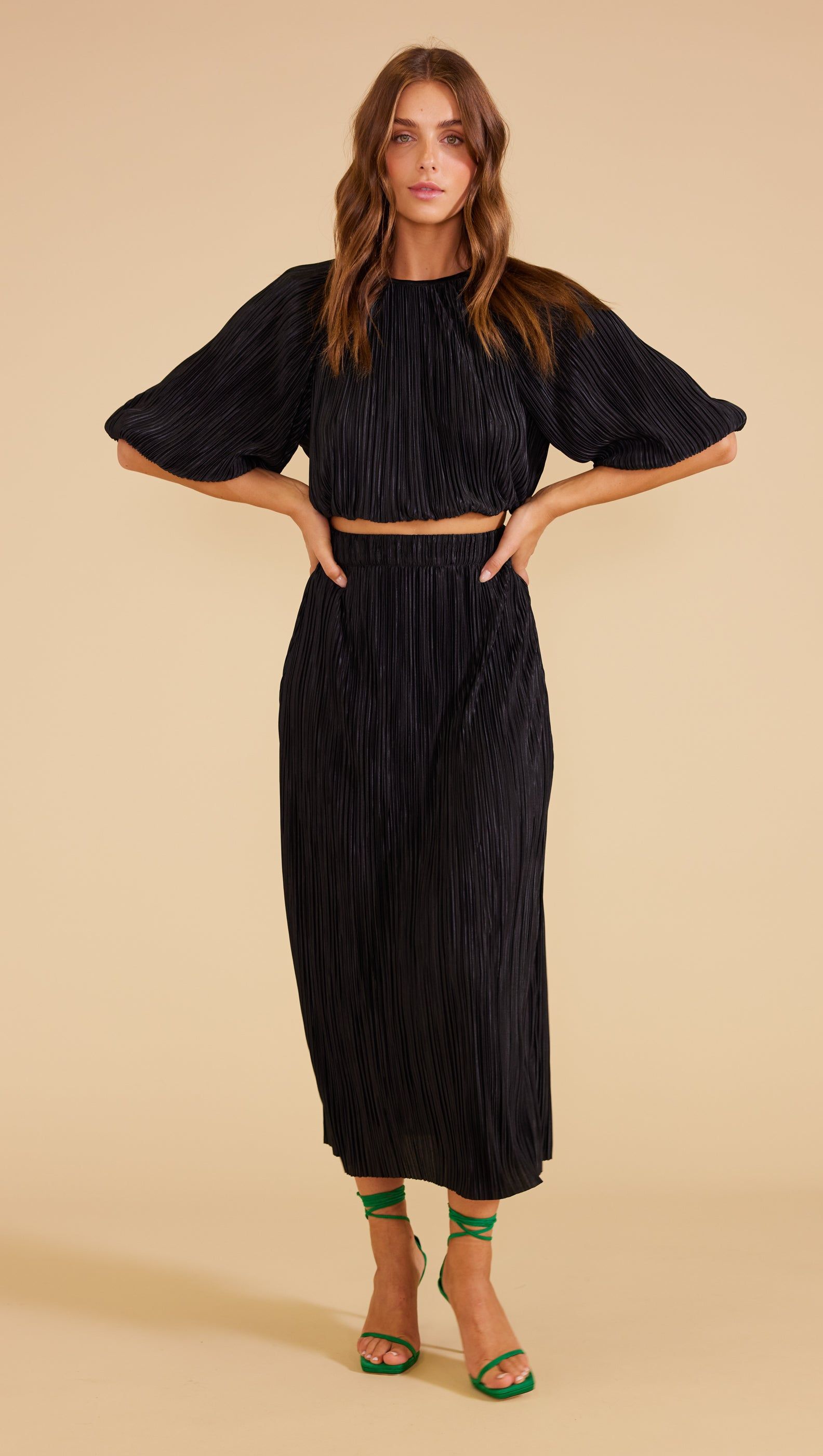 Livia Plisse Crop Top sold by MINKPINK product image thumbnail 3