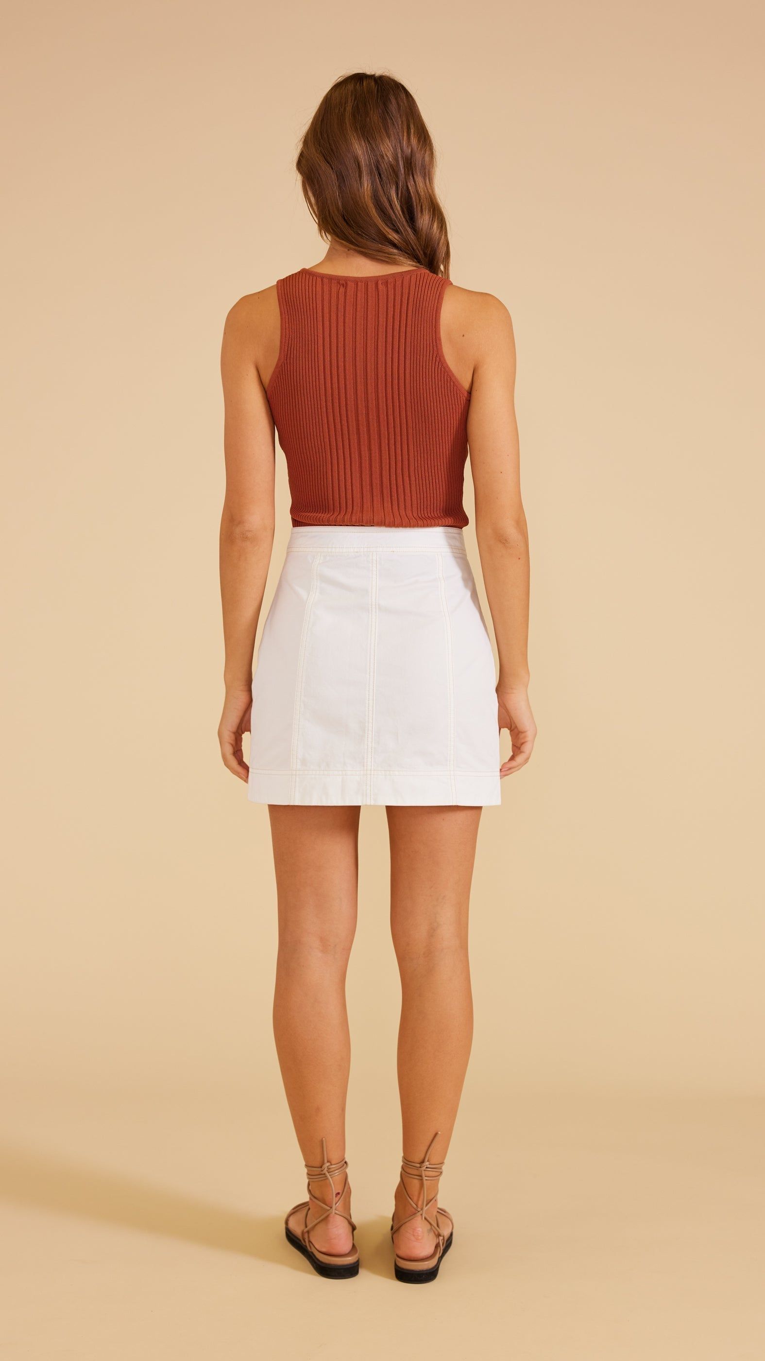 Gaia Knit Tank Tobacco sold by MINKPINK product image thumbnail 4