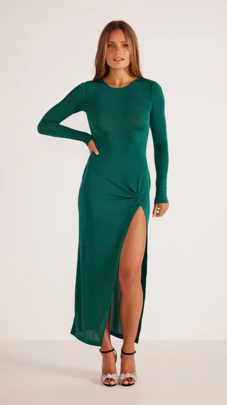 Alessia Midi Dress Emerald sold by MINKPINK