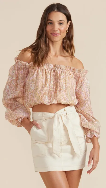Catalina Crop Blouse sold by MINKPINK