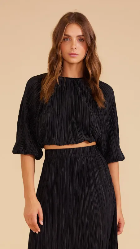 Livia Plisse Crop Top sold by MINKPINK