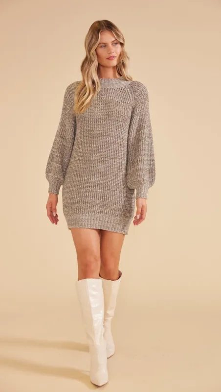 Aspen Knit Mini Sweater Dress sold by MINKPINK