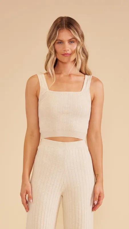 PAIGE KNIT CROP TOP sold by MINKPINK