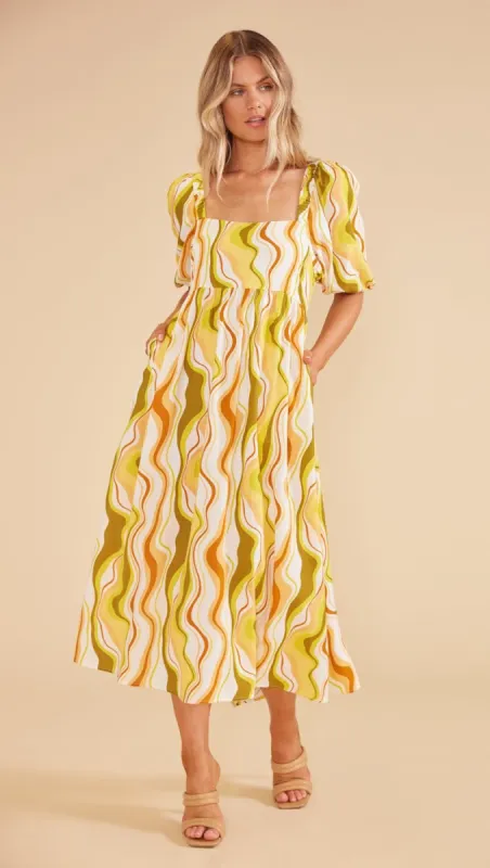 Ziggy Tie Back Midi Dress sold by MINKPINK