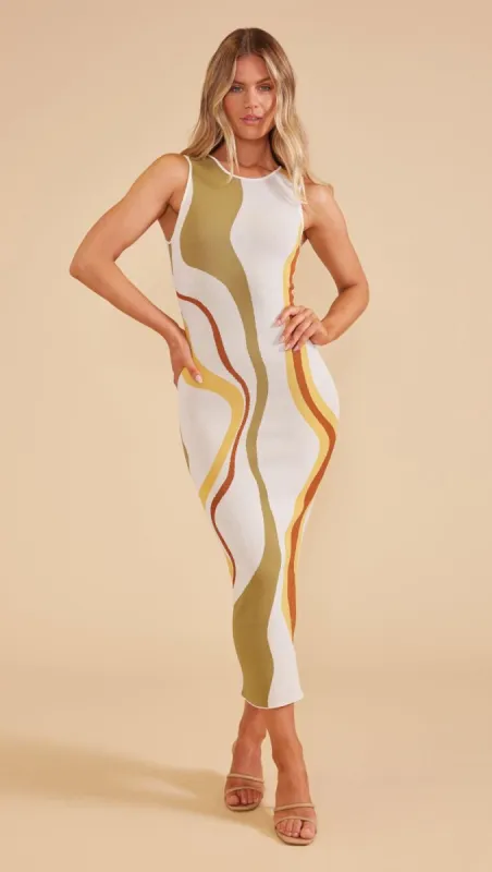 Ziggy Cut Out Knit Midi Dress sold by MINKPINK