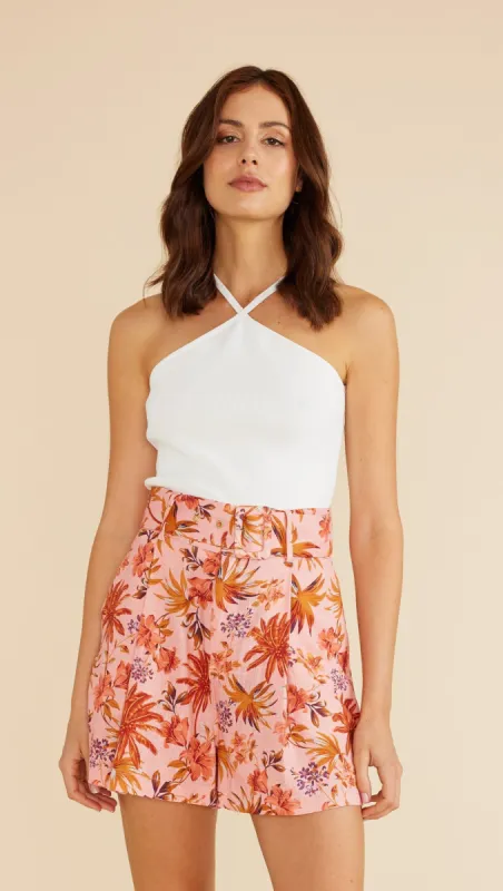 Maya Knit Halter Top White sold by MINKPINK