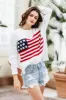 Miracle Knit American Flag Sweater for Women in White | M8167-IVORY sold by Miracle