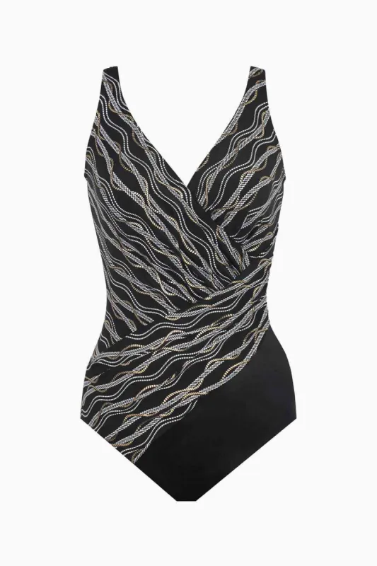 Linked In Oceanus One Piece Swimsuit sold by Miraclesuit