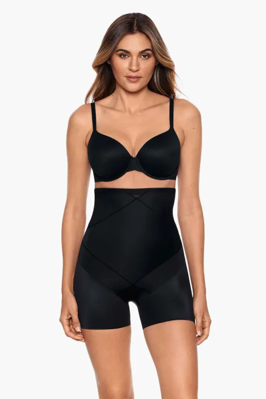 Instant Tummy Tuck! High-Waist Boy Short sold by Miraclesuit