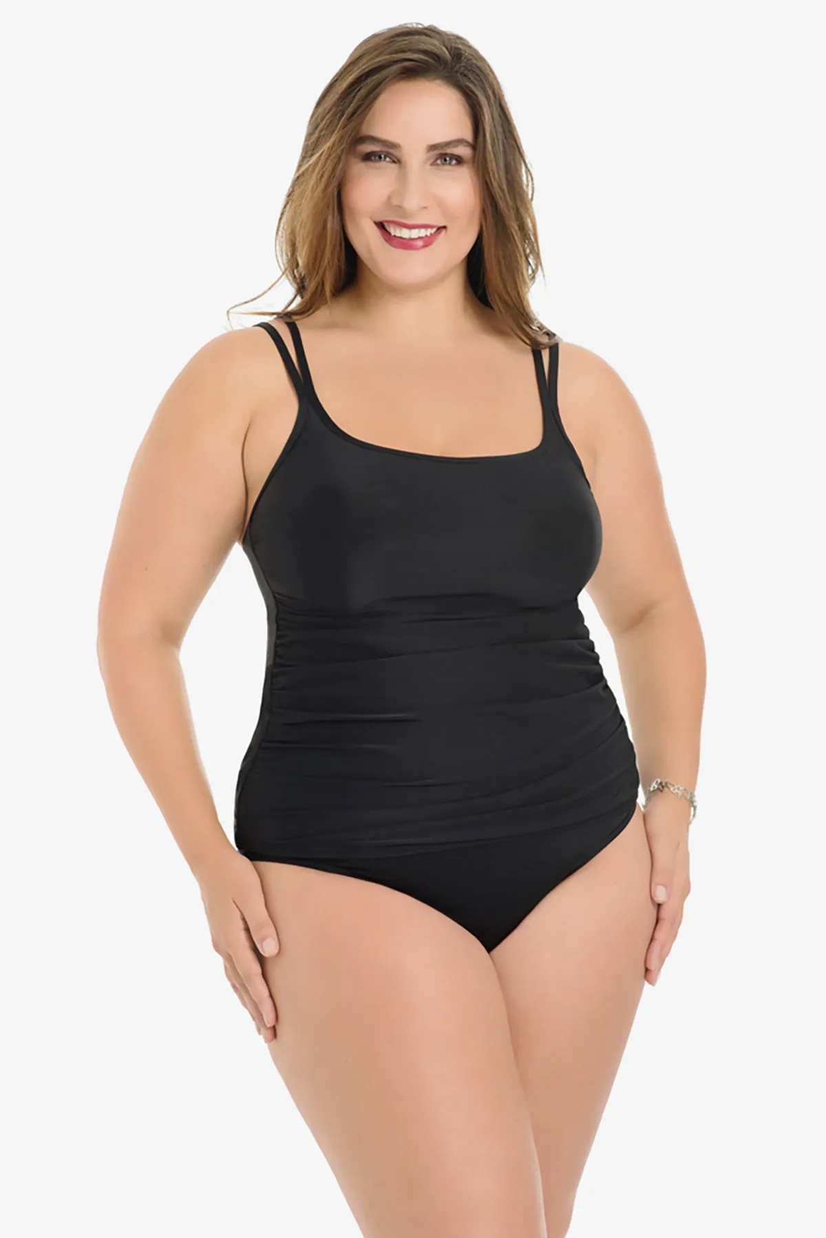 Plus Size Avalon Tankini Top sold by Miraclesuit