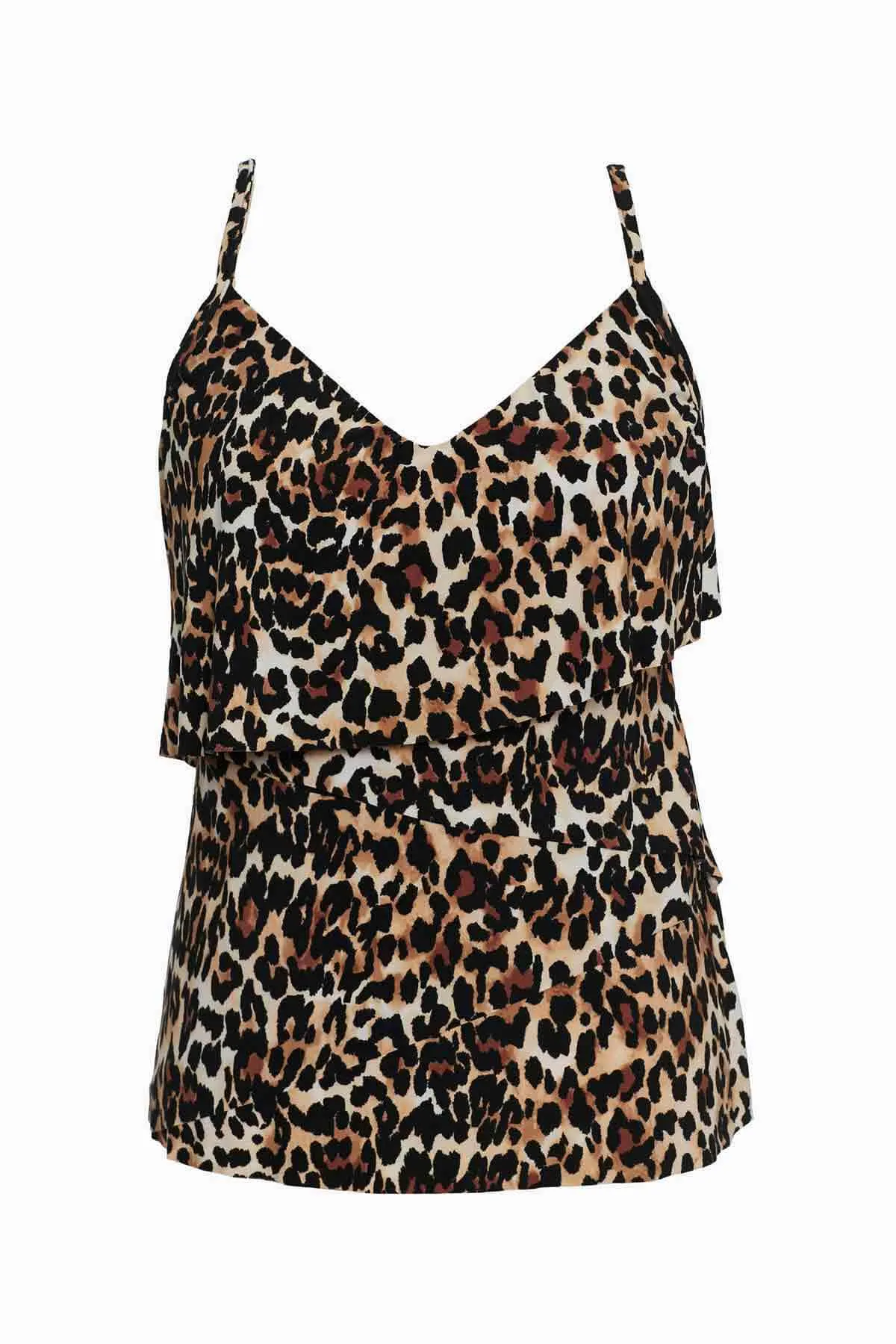 Chloe Tankini Top in Leopard sold by Miraclesuit
