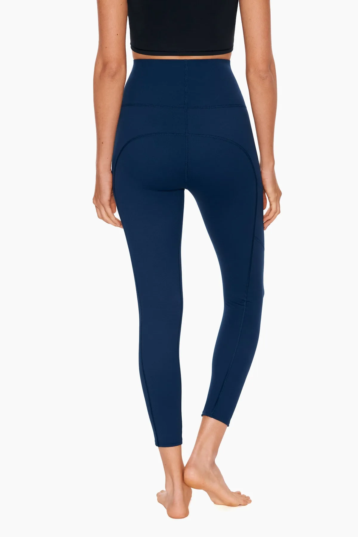 Miracle Jeans® Stitch Tummy Control Performance Leggings in Navy sold by Miraclesuit product image thumbnail 4