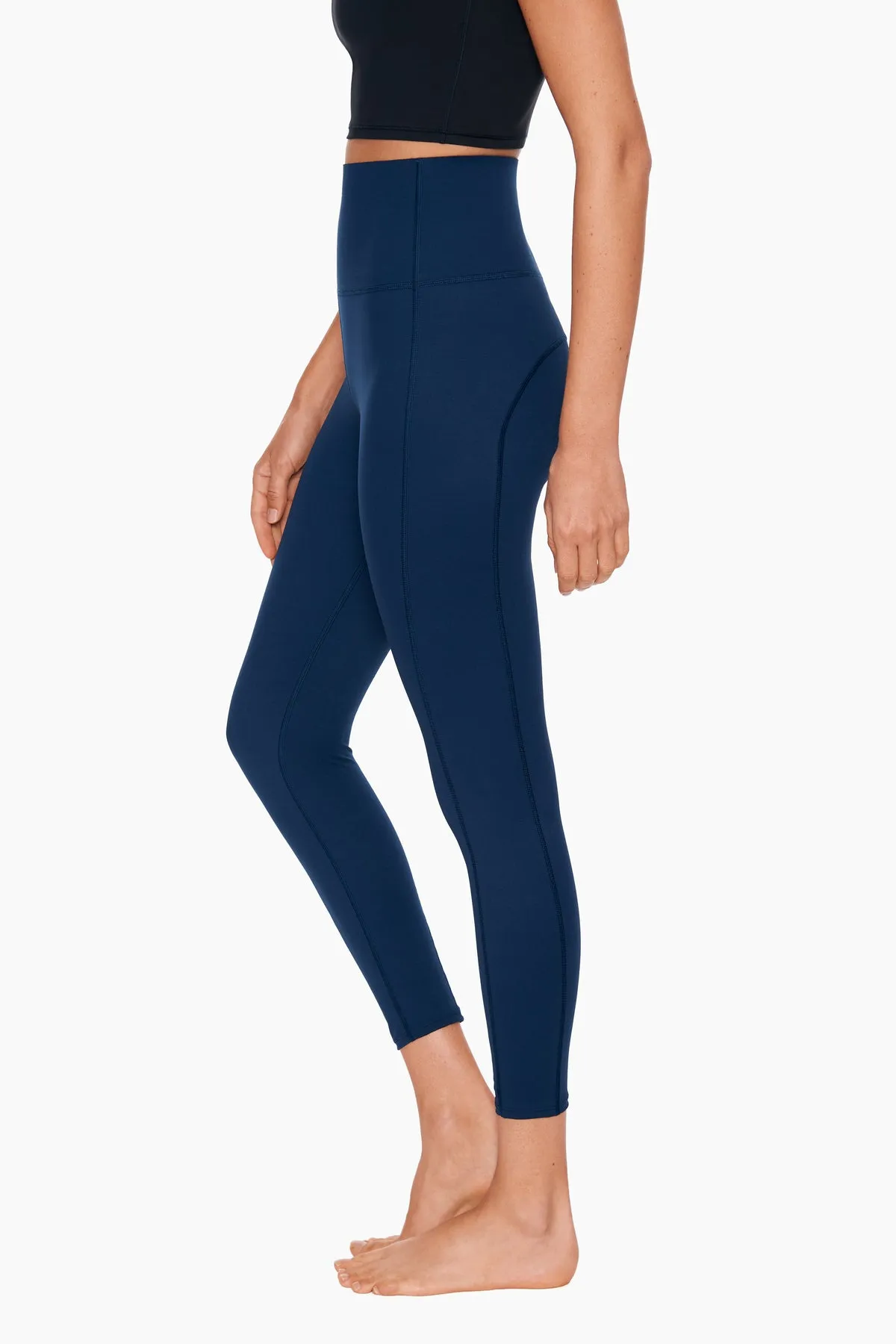 Miracle Jeans® Stitch Tummy Control Performance Leggings in Navy sold by Miraclesuit product image thumbnail 3