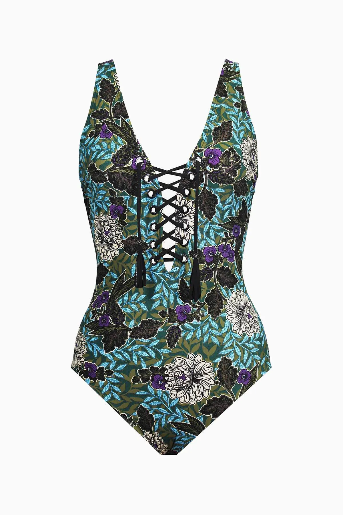 Gypsy Lace Up One Piece in Rhiannon sold by Miraclesuit