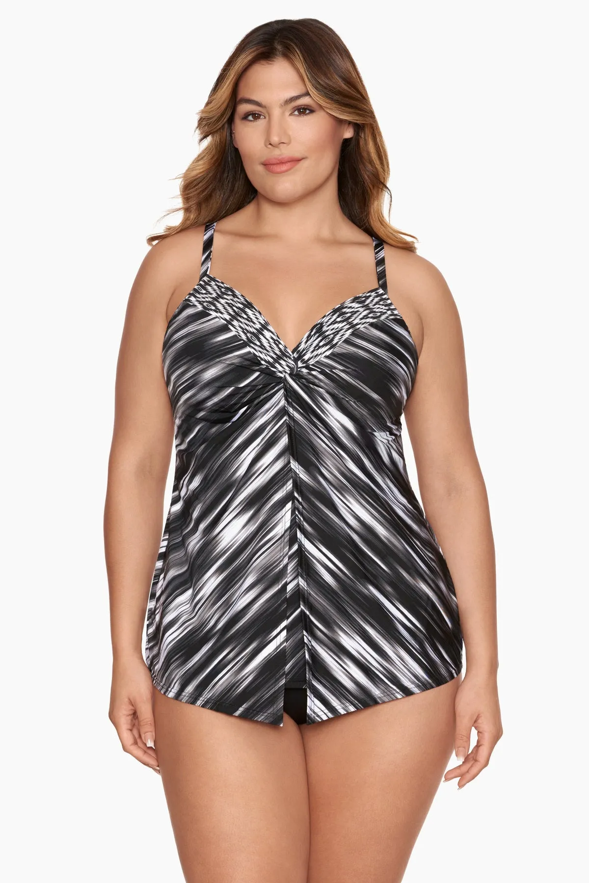 Plus Size Warp Speed Love Knot Tankini Top sold by Miraclesuit product image thumbnail 2