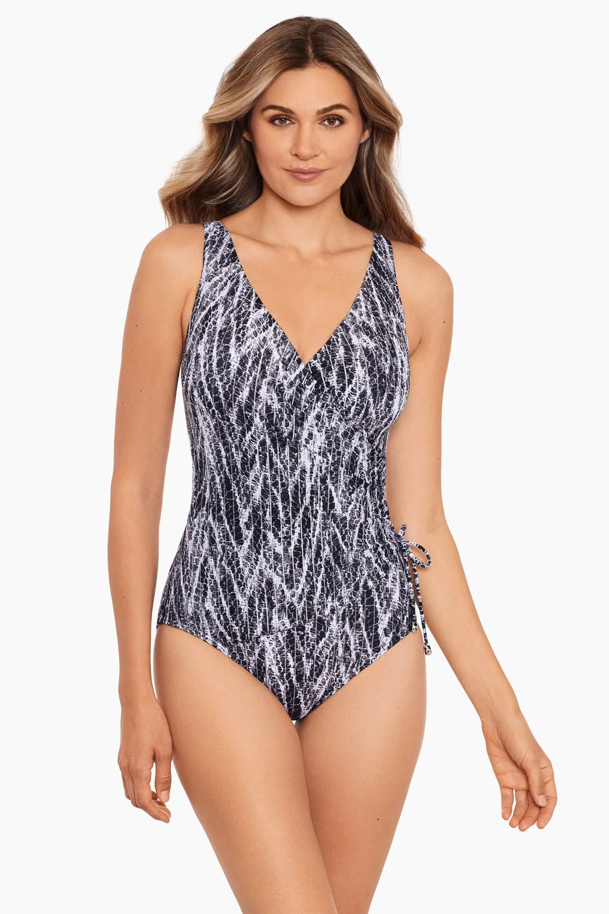 Eclat One Piece in Python Chevron sold by Miraclesuit product image thumbnail 2