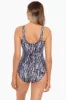 Python Eclat One Piece in Chevron sold by Miraclesuit