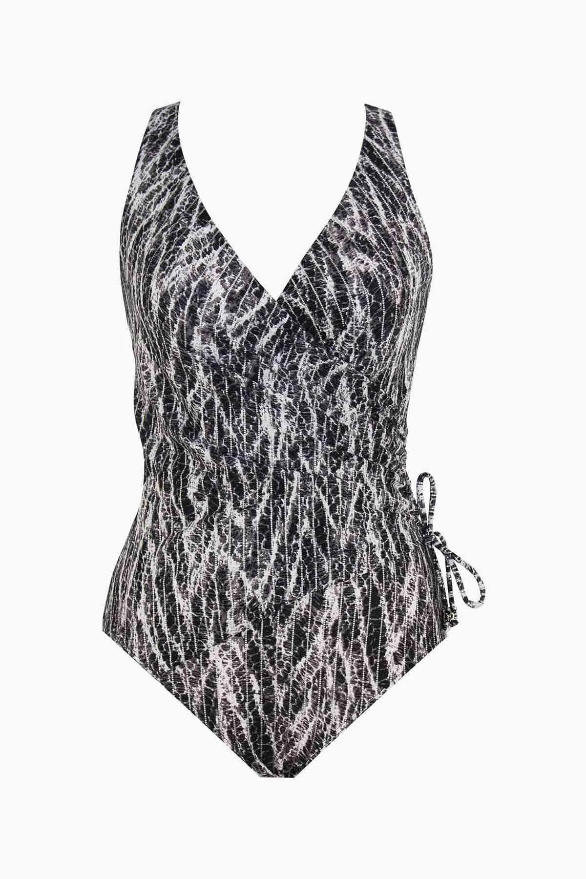Eclat One Piece in Python Chevron sold by Miraclesuit