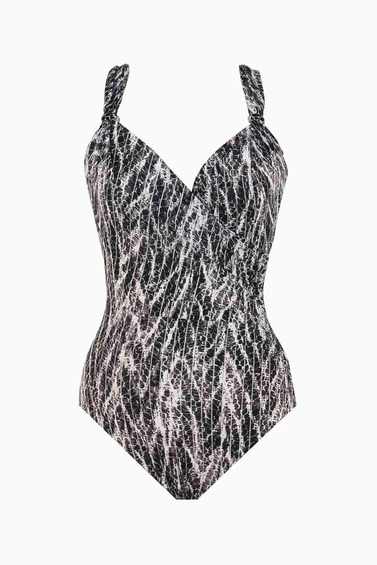 Python Siren One Piece in Chevron sold by Miraclesuit