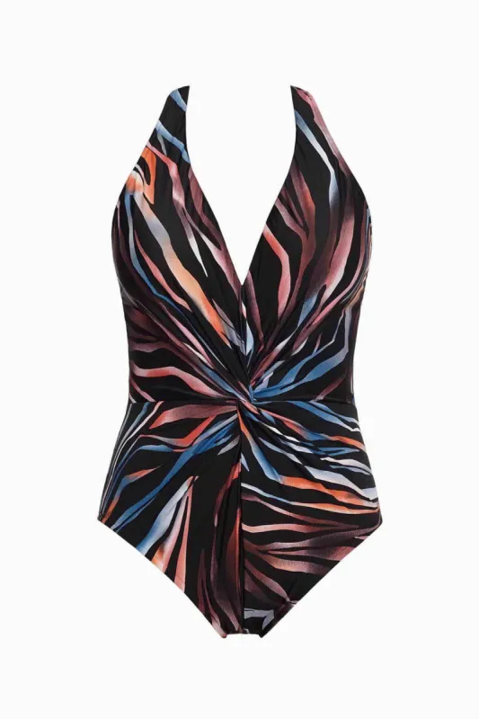 Drew One Piece Swimsuit in Tigress sold by Miraclesuit