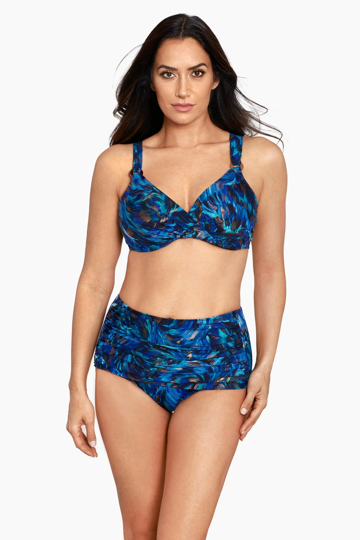 Fandango Plunge Swim Bra Top sold by Miraclesuit