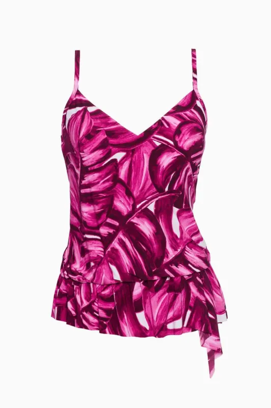 Pink Palmas Camille Tankini Set sold by Miraclesuit