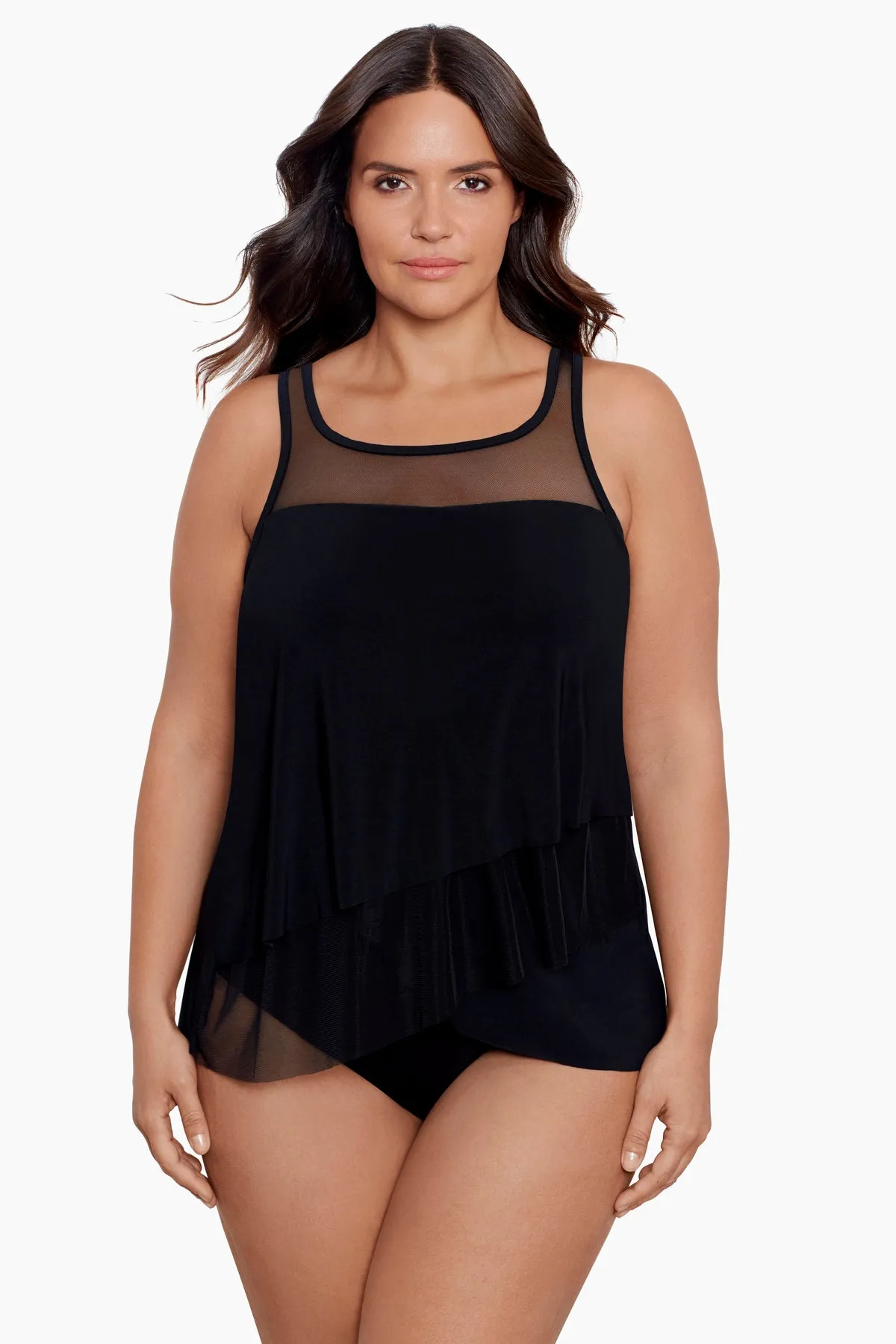 Plus Size Mirage Tankini Top sold by Miraclesuit