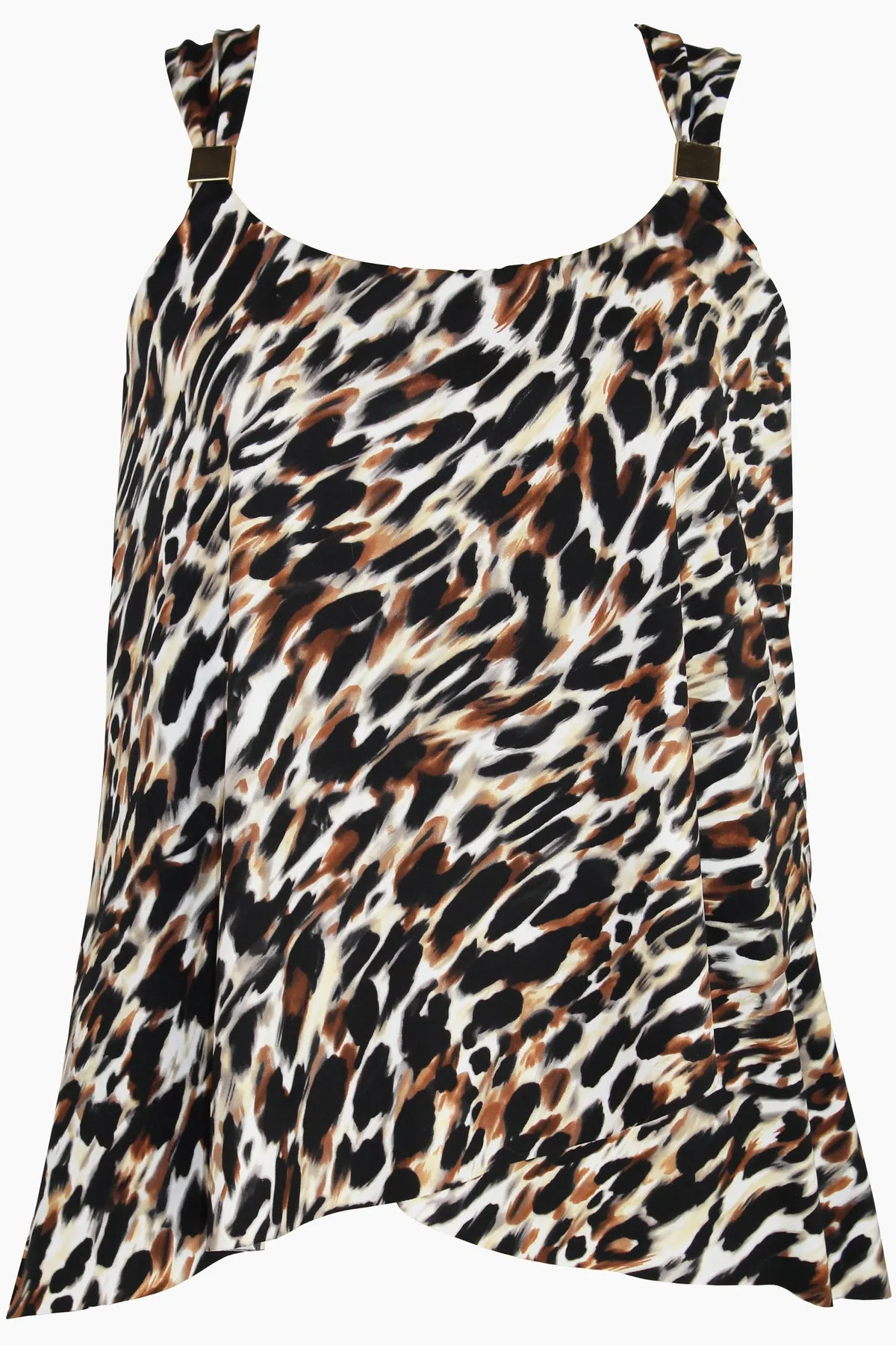 Plus Size Dazzle Tankini Top in Fur Realz sold by Miraclesuit