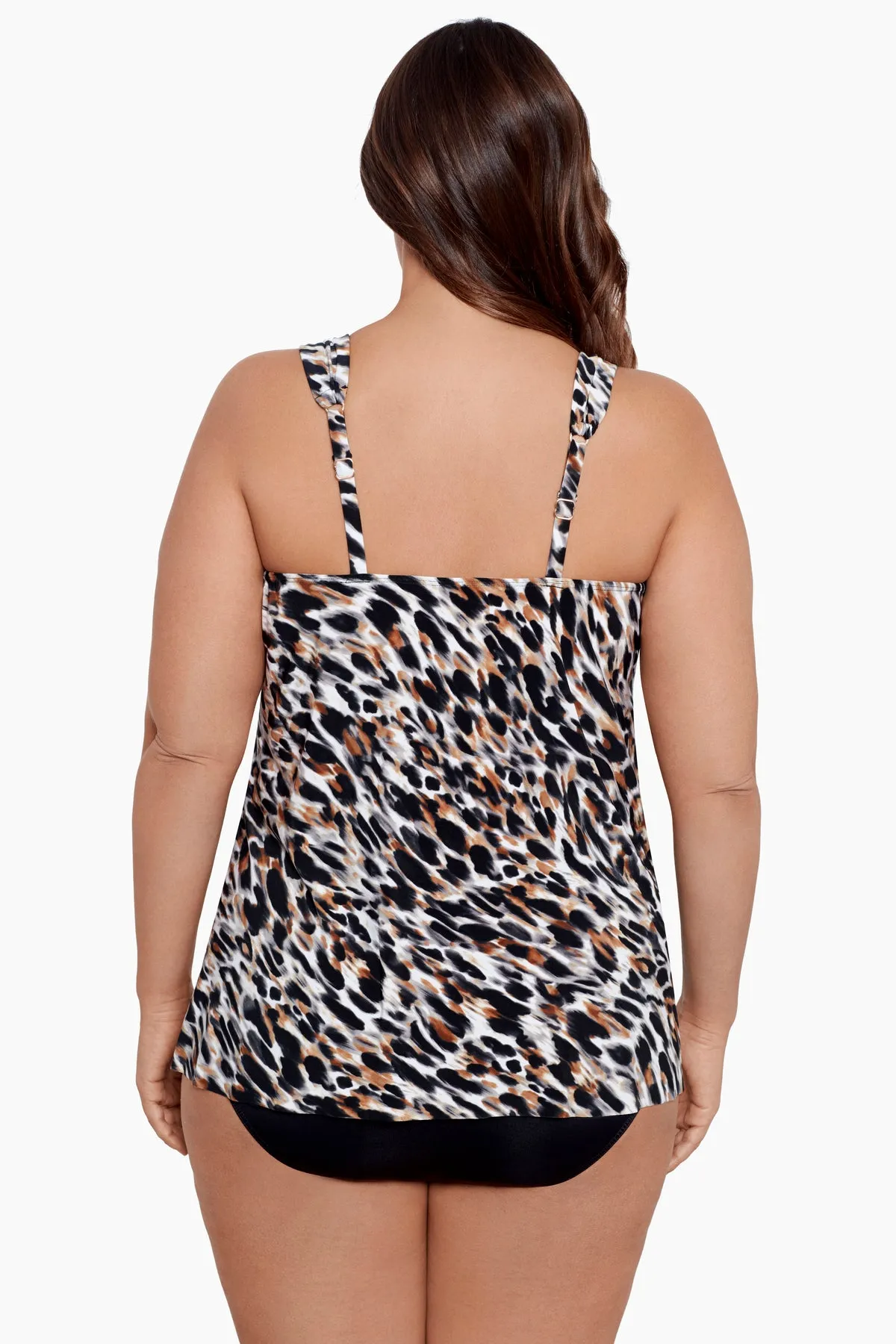 Plus Size Dazzle Tankini Top in Fur Realz sold by Miraclesuit product image thumbnail 5
