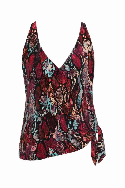 Winnie Tankini Top in Queen Cobra sold by Miraclesuit