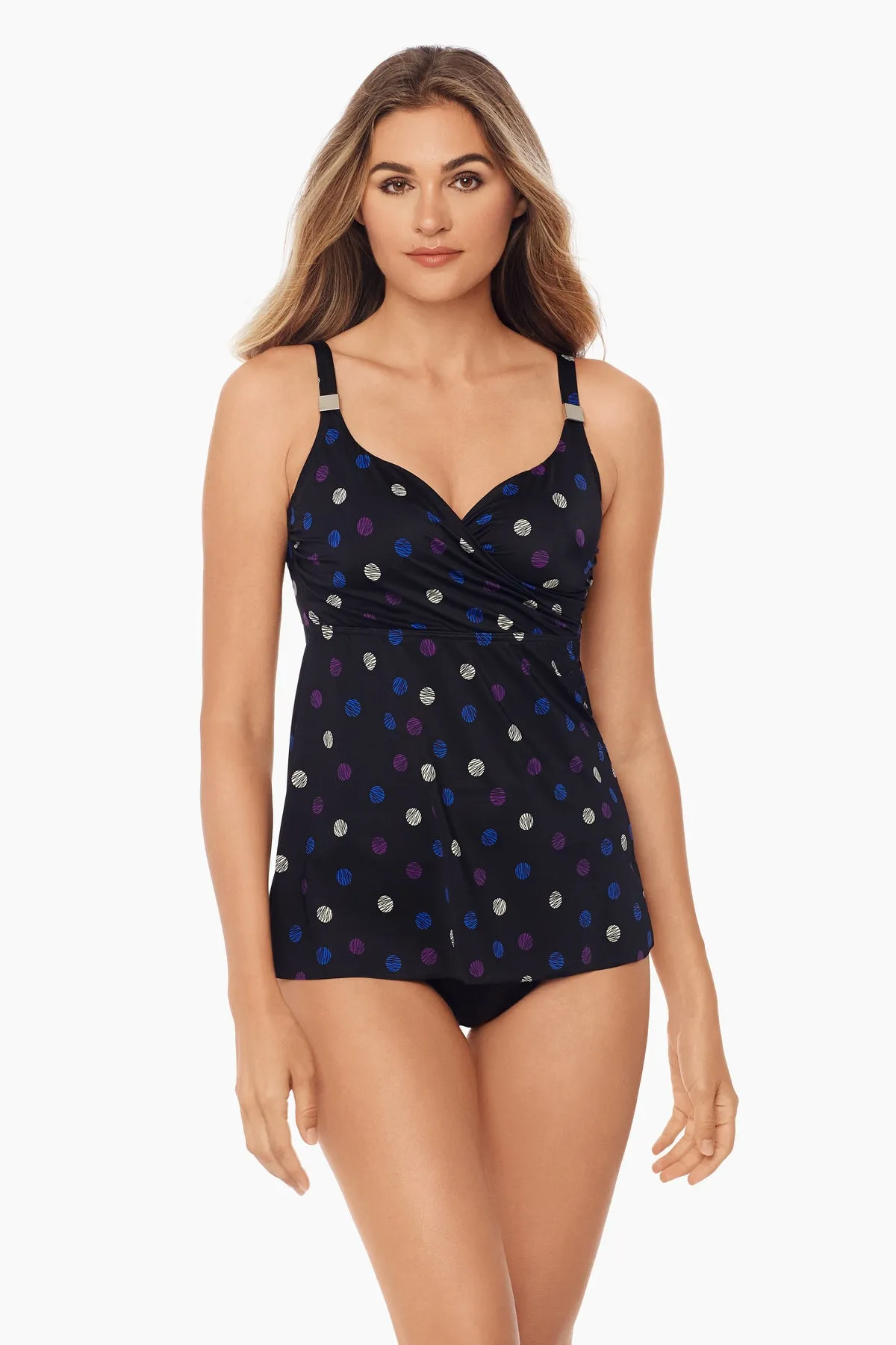 Spotted Surplice Tankini Top D-DDD Cups sold by Miraclesuit product image thumbnail 2