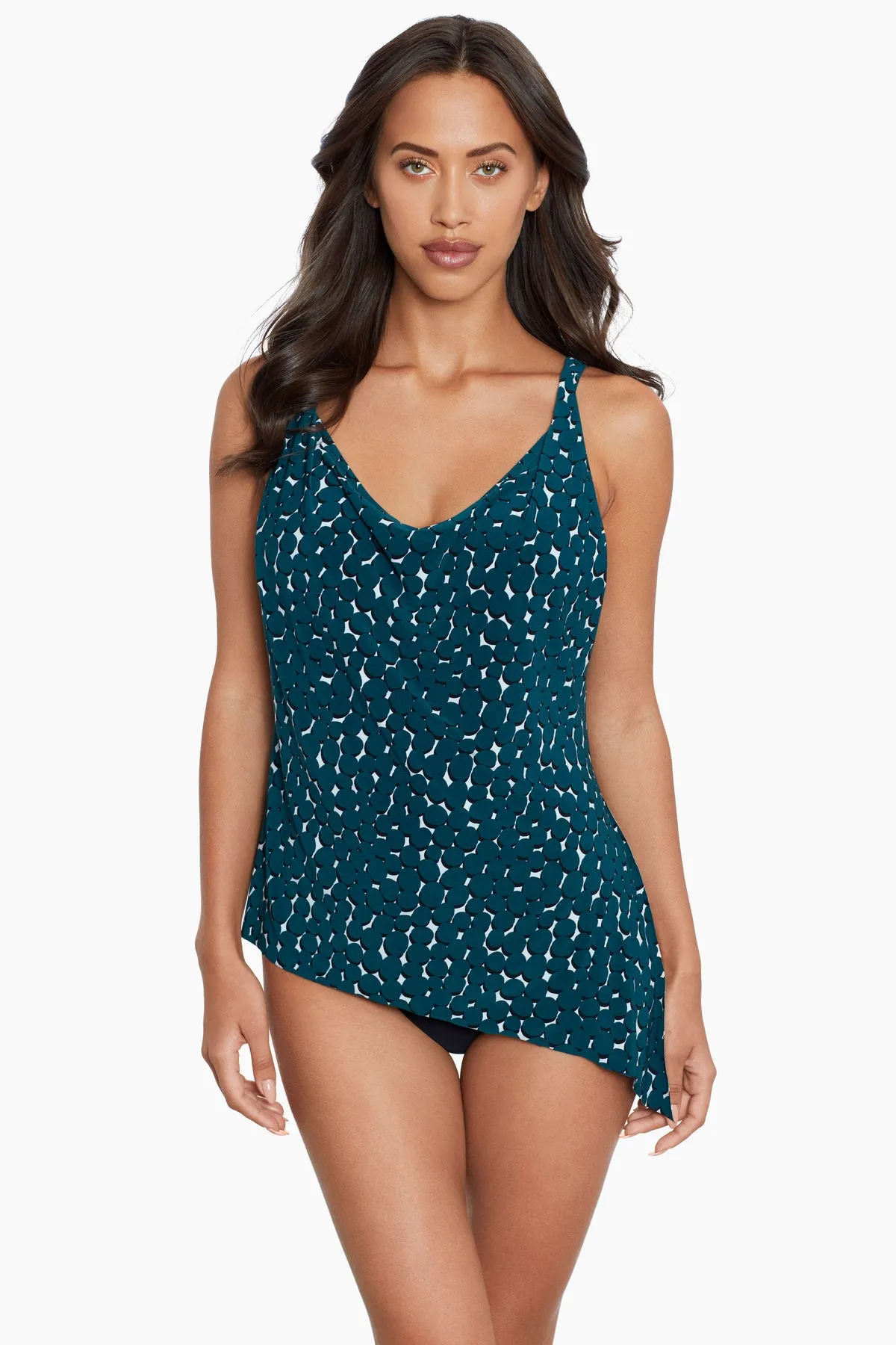 Winnie Tankini Top in Shadow Dot sold by Miraclesuit product image thumbnail 2