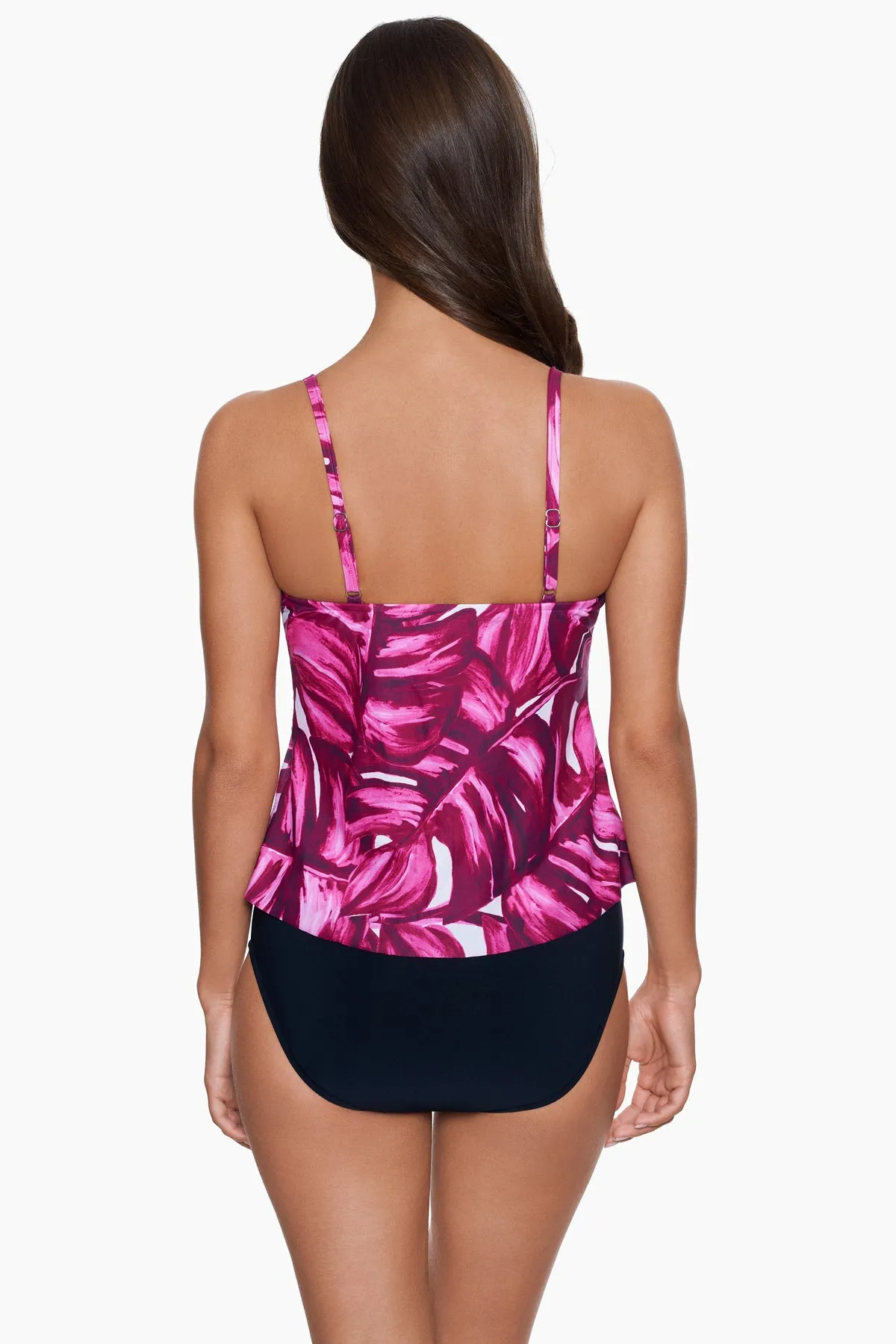 Rita Tankini Top in Pink Palmas sold by Miraclesuit product image thumbnail 5