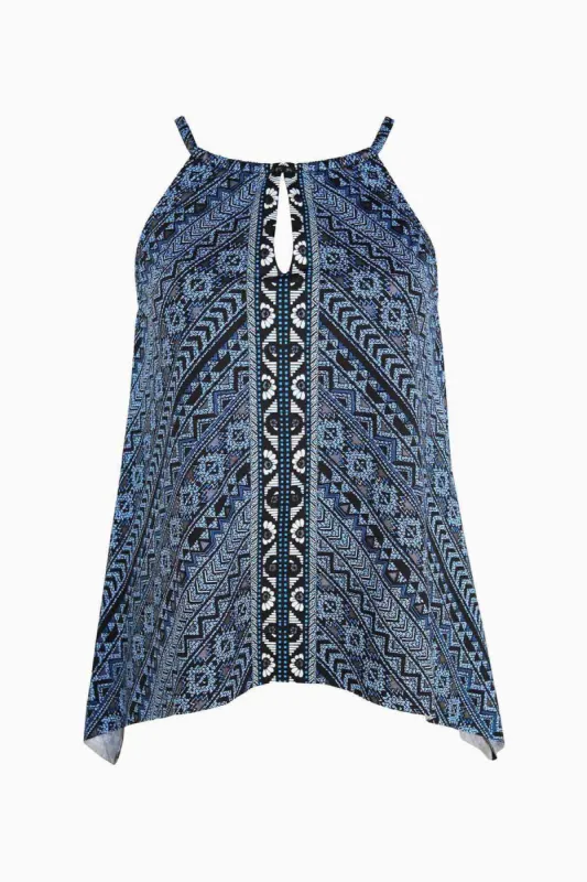 Peephole Tankini Top in Paillette sold by Miraclesuit