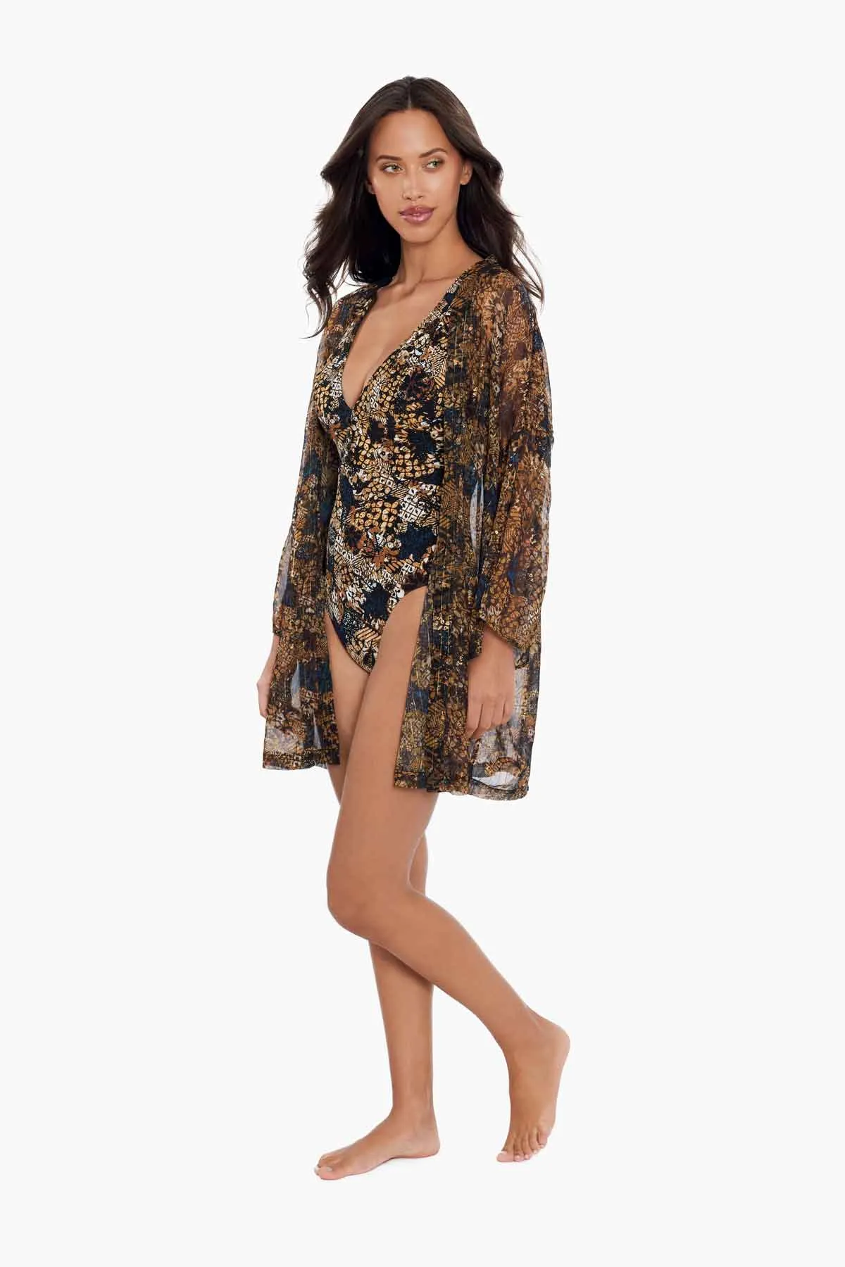 Sriracha Kimono Cover Up in Bambu sold by Miraclesuit product image thumbnail 4