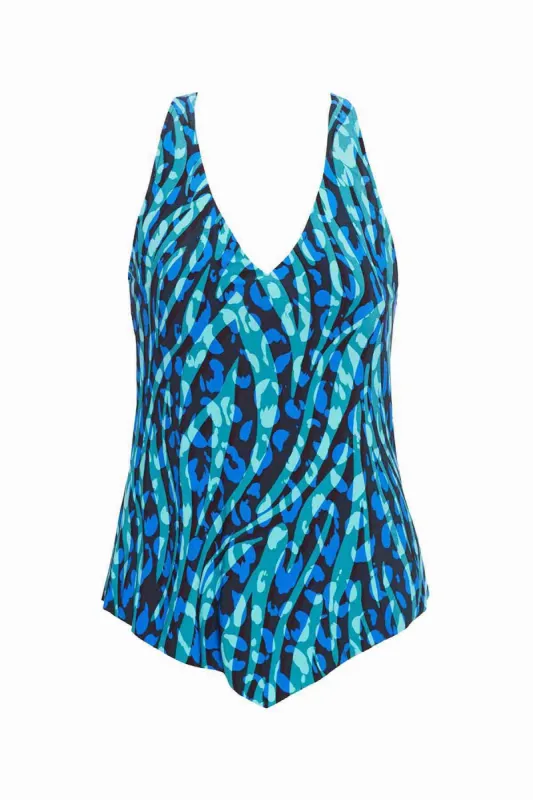 Taylor Tankini Top in Animal Instinct sold by Miraclesuit