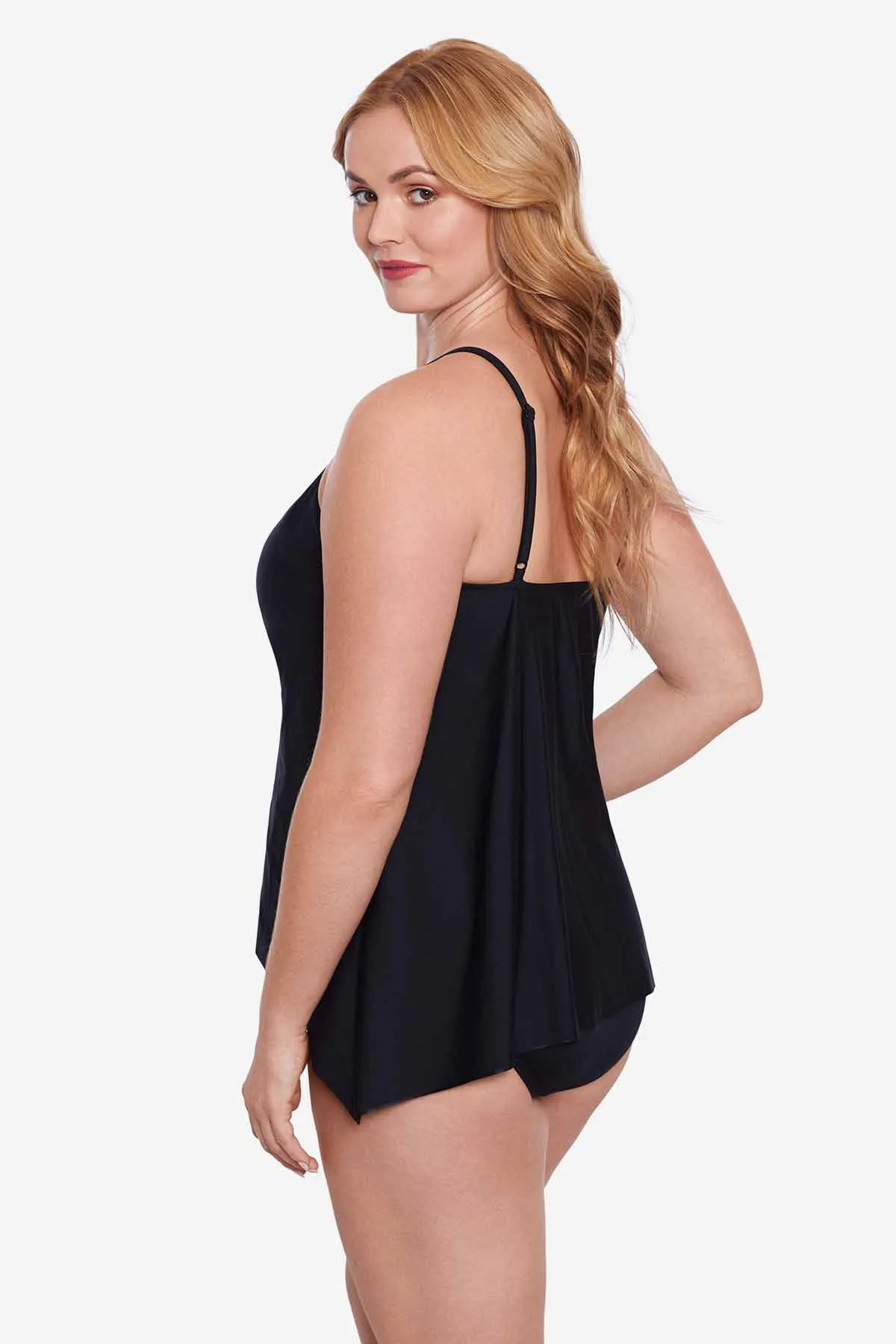Plus Size Peephole Tankini Top in Precioso sold by Miraclesuit product image thumbnail 2