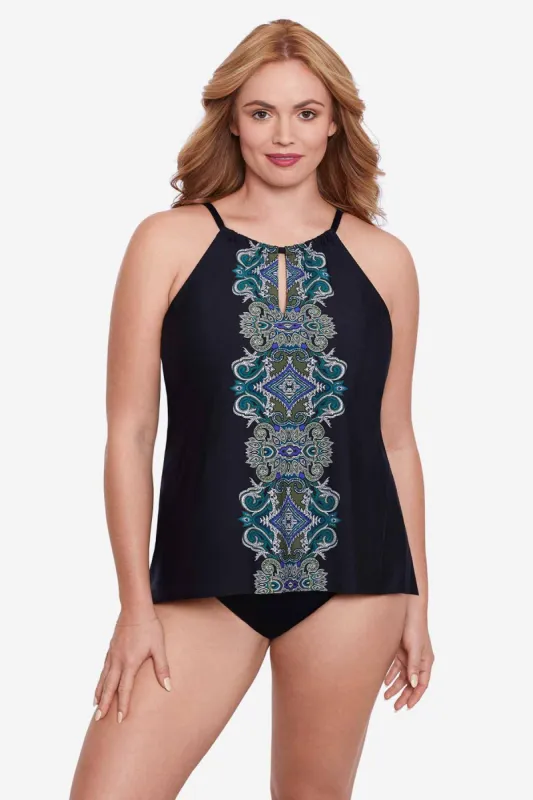 Plus Size Peephole Tankini Top in Precioso sold by Miraclesuit