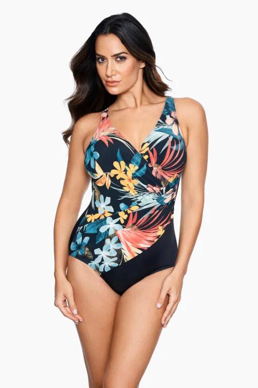 Plumeria Oceanus One Piece Swimsuit sold by Miraclesuit