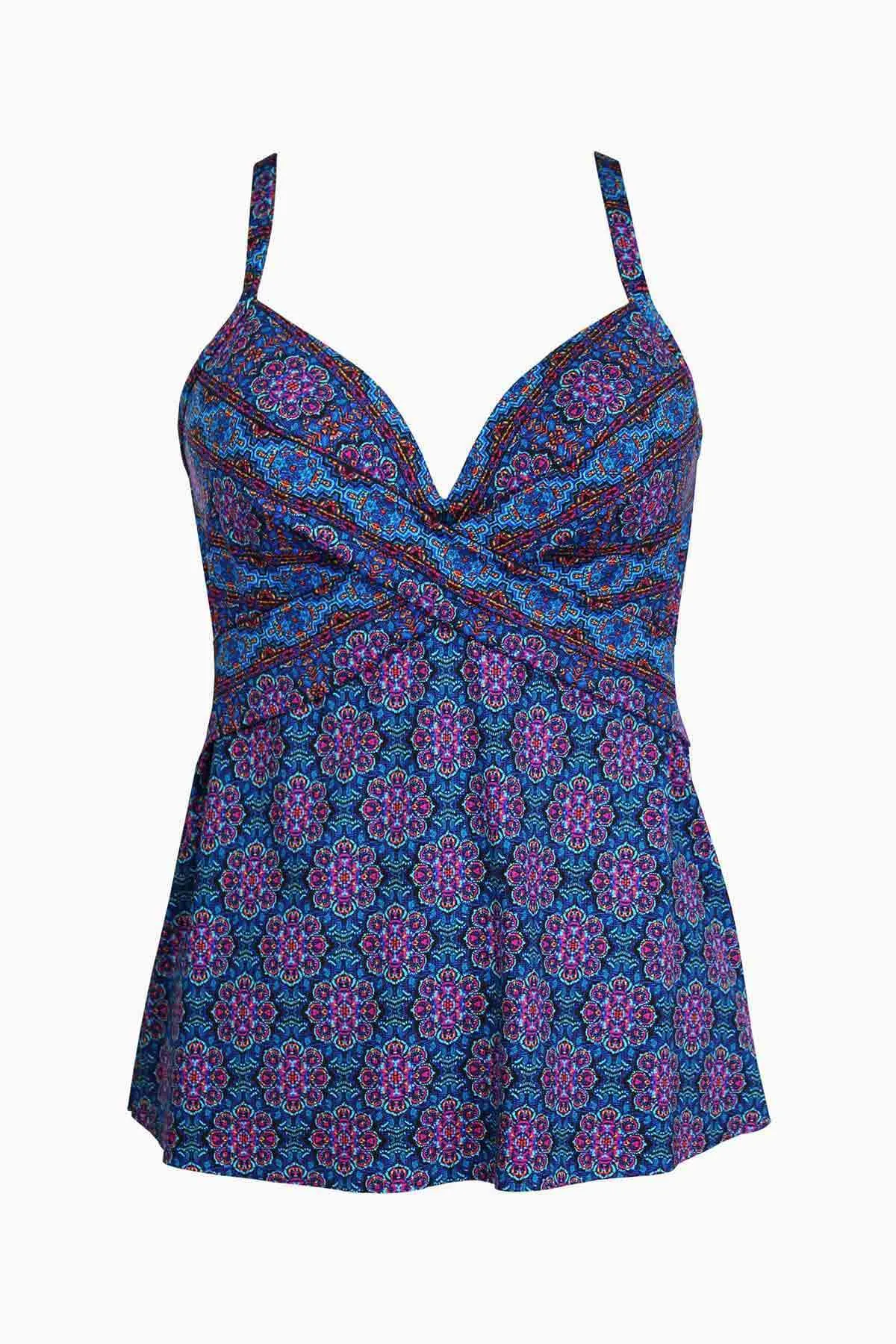Allura Tankini Top in Danube Bleu sold by Miraclesuit