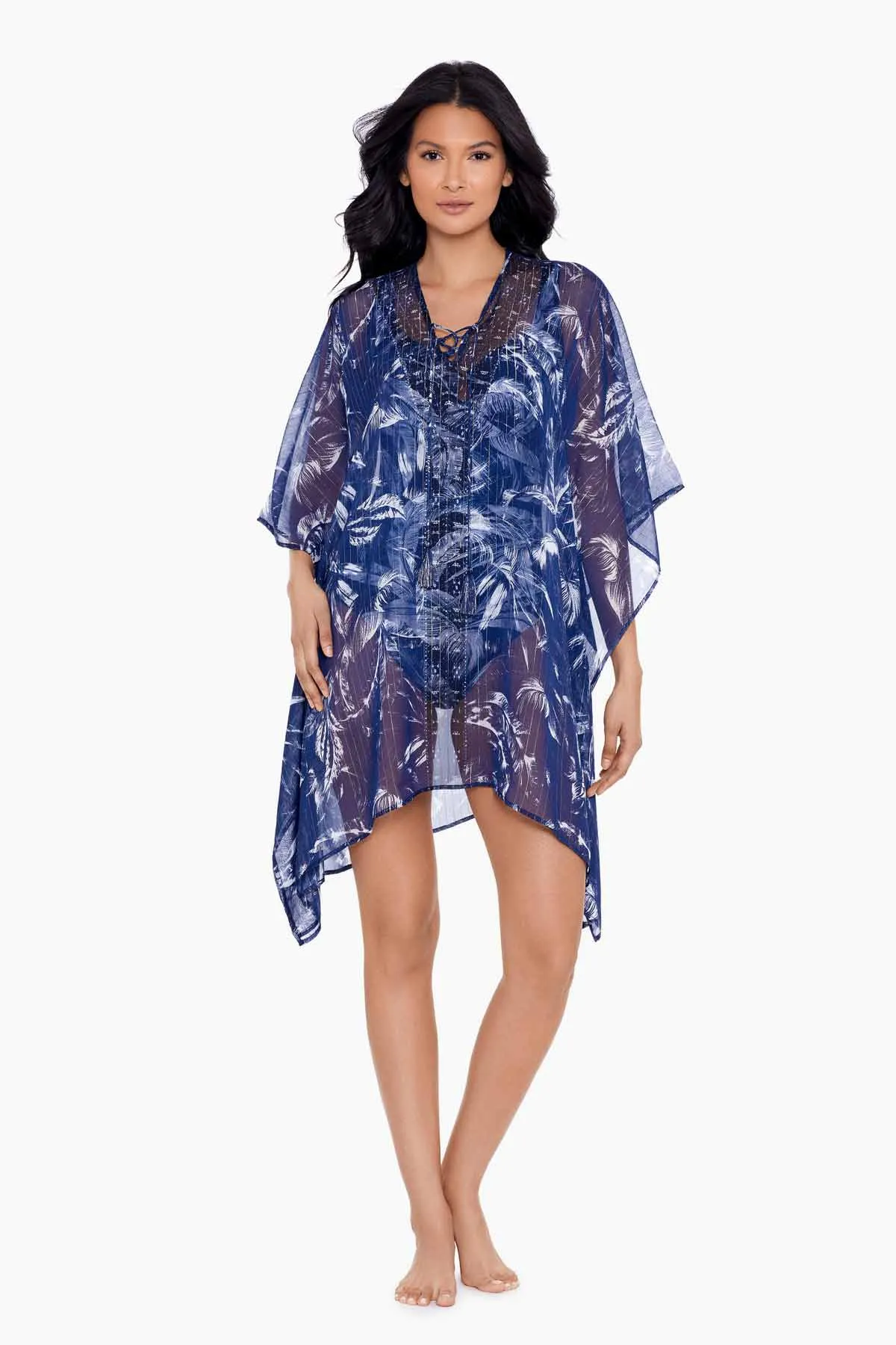 Caftan Cover Up in Tropica Toile sold by Miraclesuit