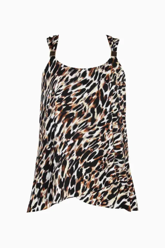 Fur Realz Dazzle Tankini Set sold by Miraclesuit