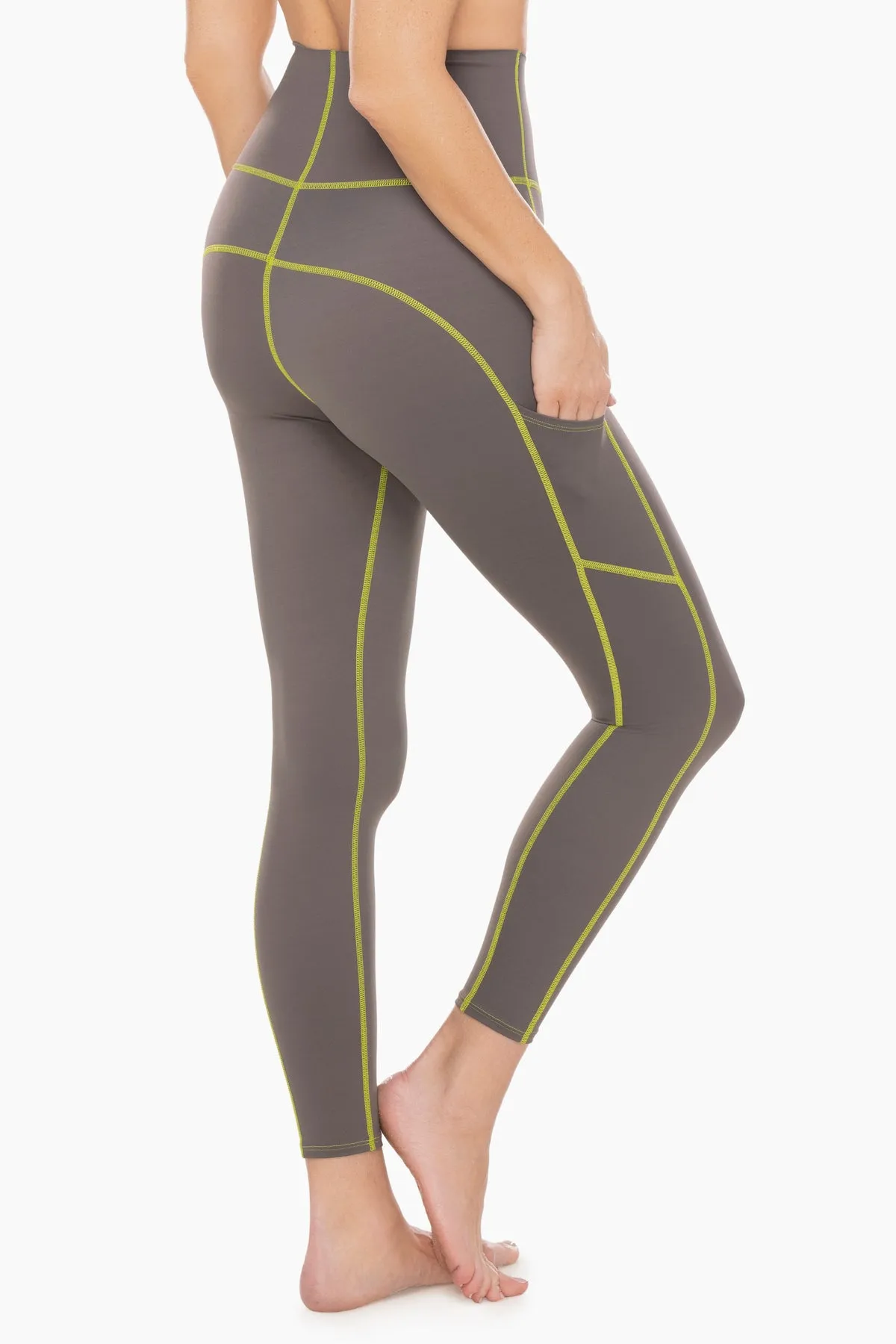 Tummy Control Performance Leggings in Pavement sold by Miraclesuit product image thumbnail 3