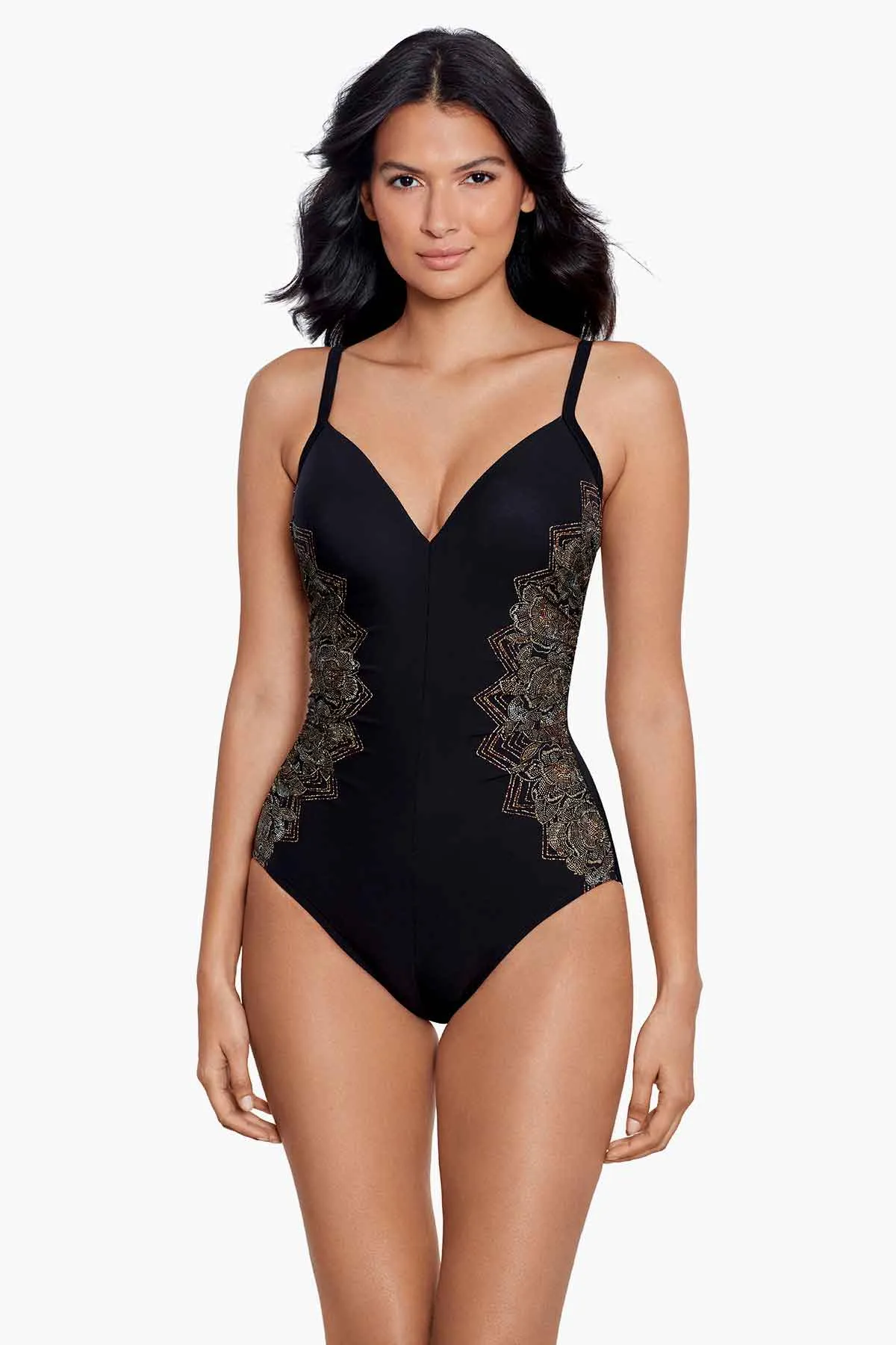 Petal Pusher Temptation One Piece Swimsuit sold by Miraclesuit