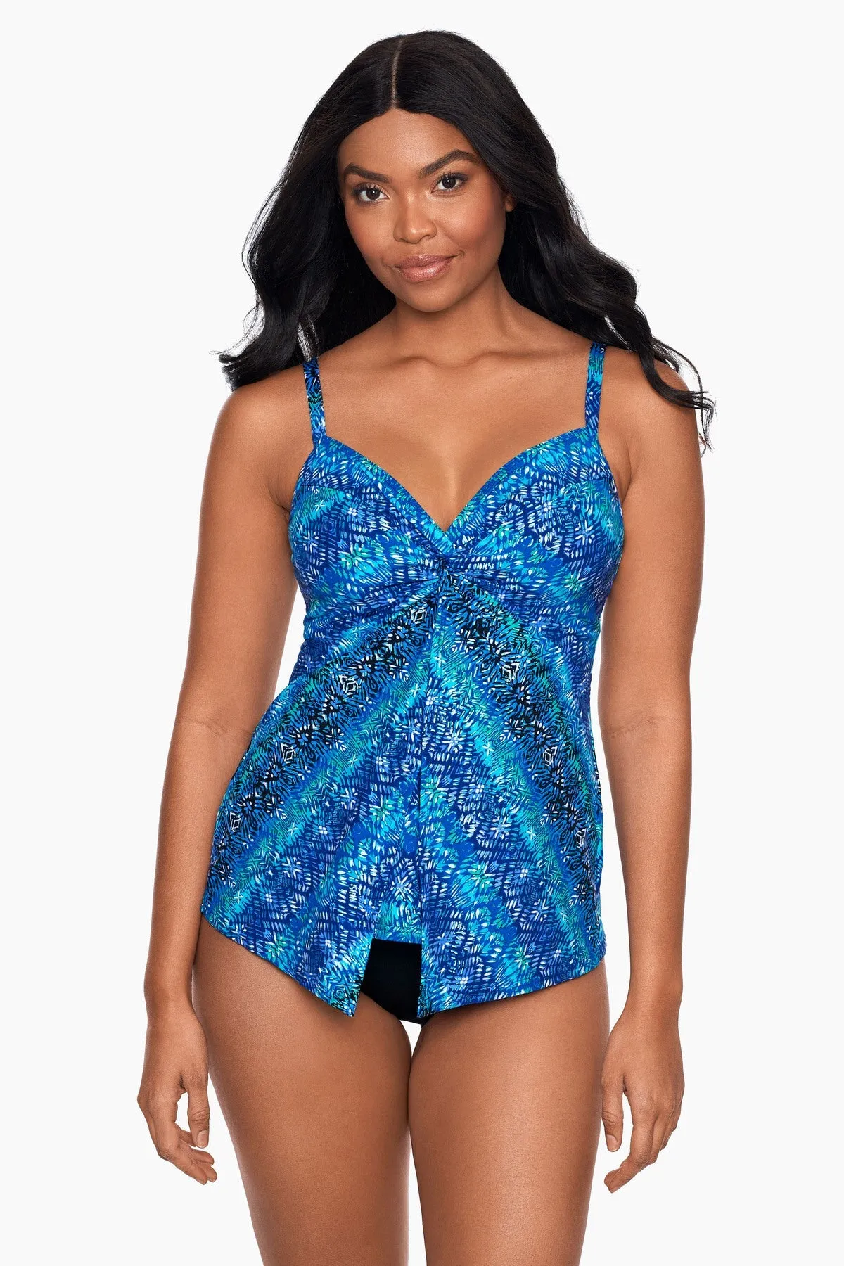 Blue Curacao Love Knot Tankini Set sold by Miraclesuit