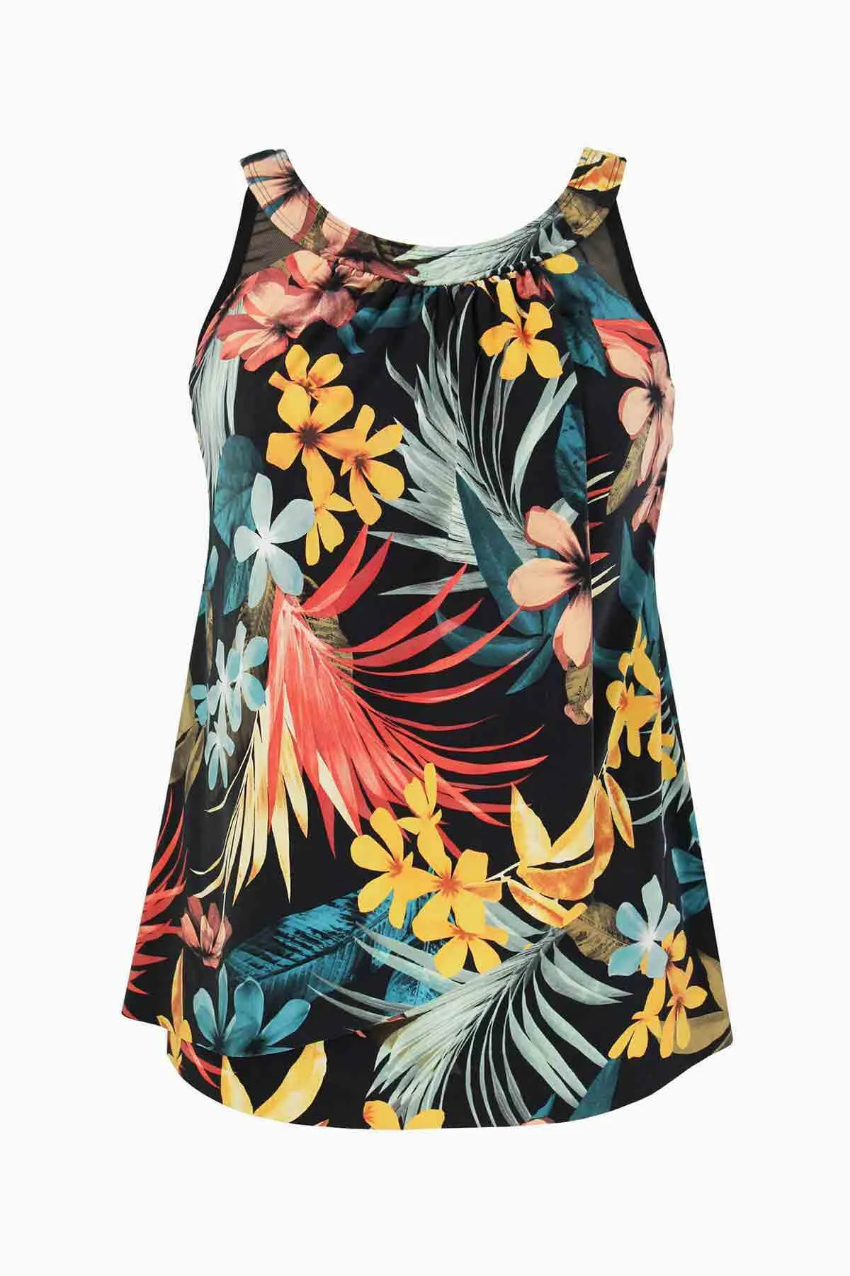 DD-Cup Plumeria Ursula Tankini Set sold by Miraclesuit