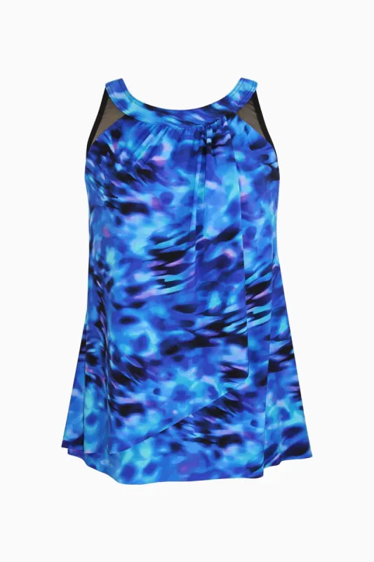 Cloud Leopard Ursula Tankini Top sold by Miraclesuit