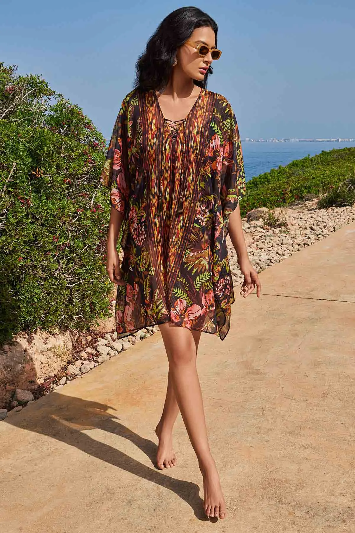 Caftan Cover Up in Botanico sold by Miraclesuit product image thumbnail 5