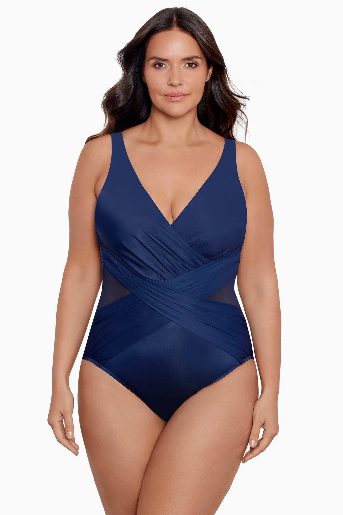 Plus Size Crossover One Piece sold by Miraclesuit