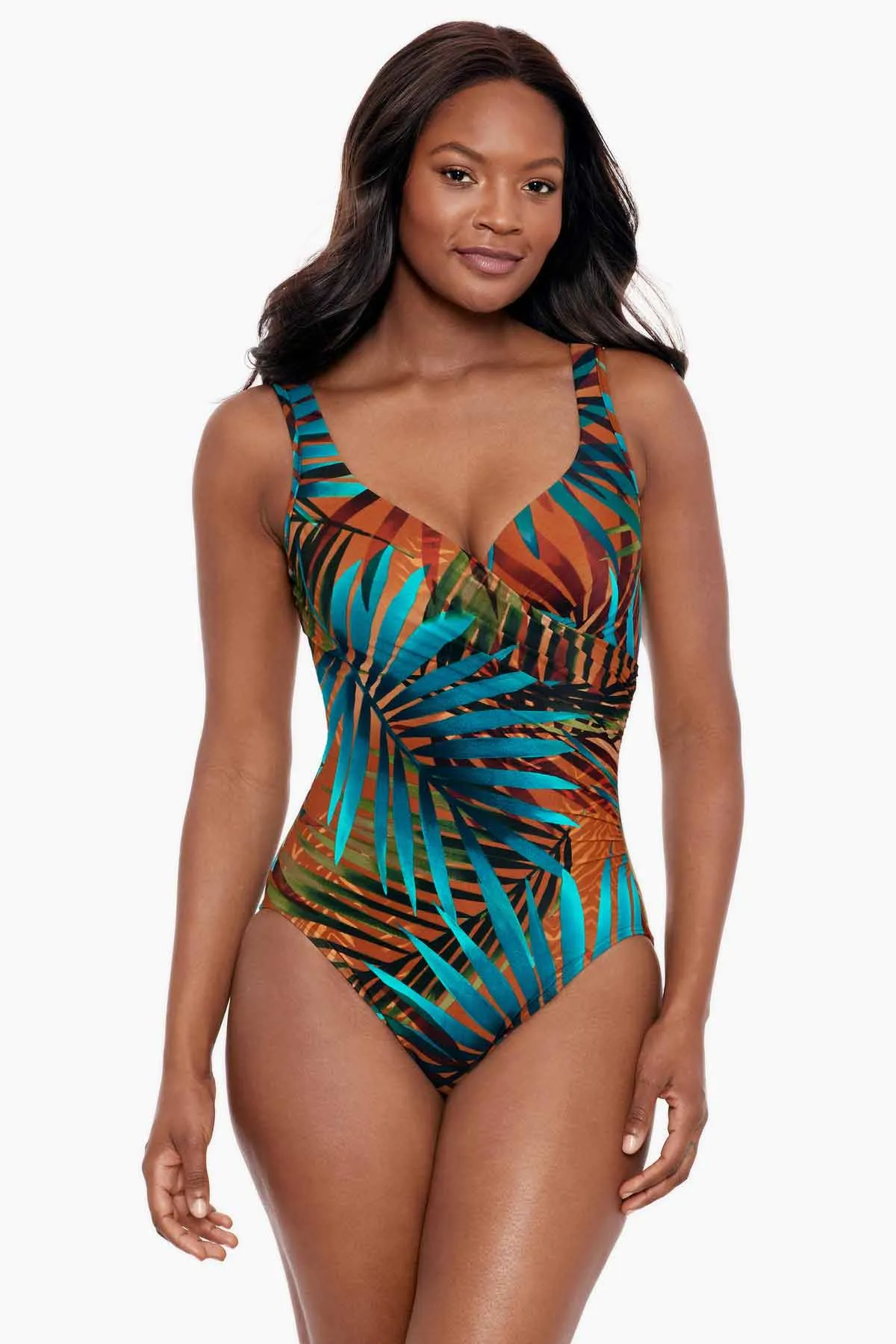 It's A Wrap One Piece in Tamara Tigre sold by Miraclesuit